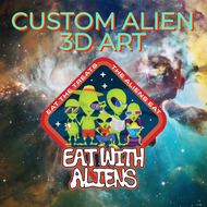 CUSTOM ALIEN 3D ART