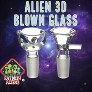 Alien 3D Blown Glass